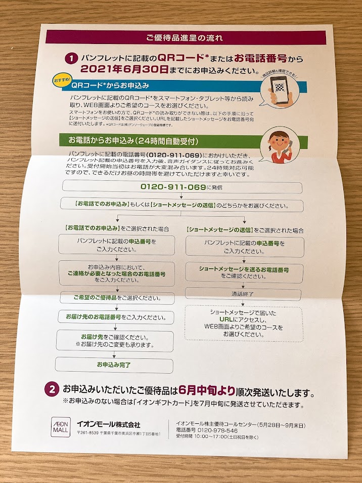 大阪買蔵 イオンモール 株主優待申し込みハガキ 10000円分② ...
